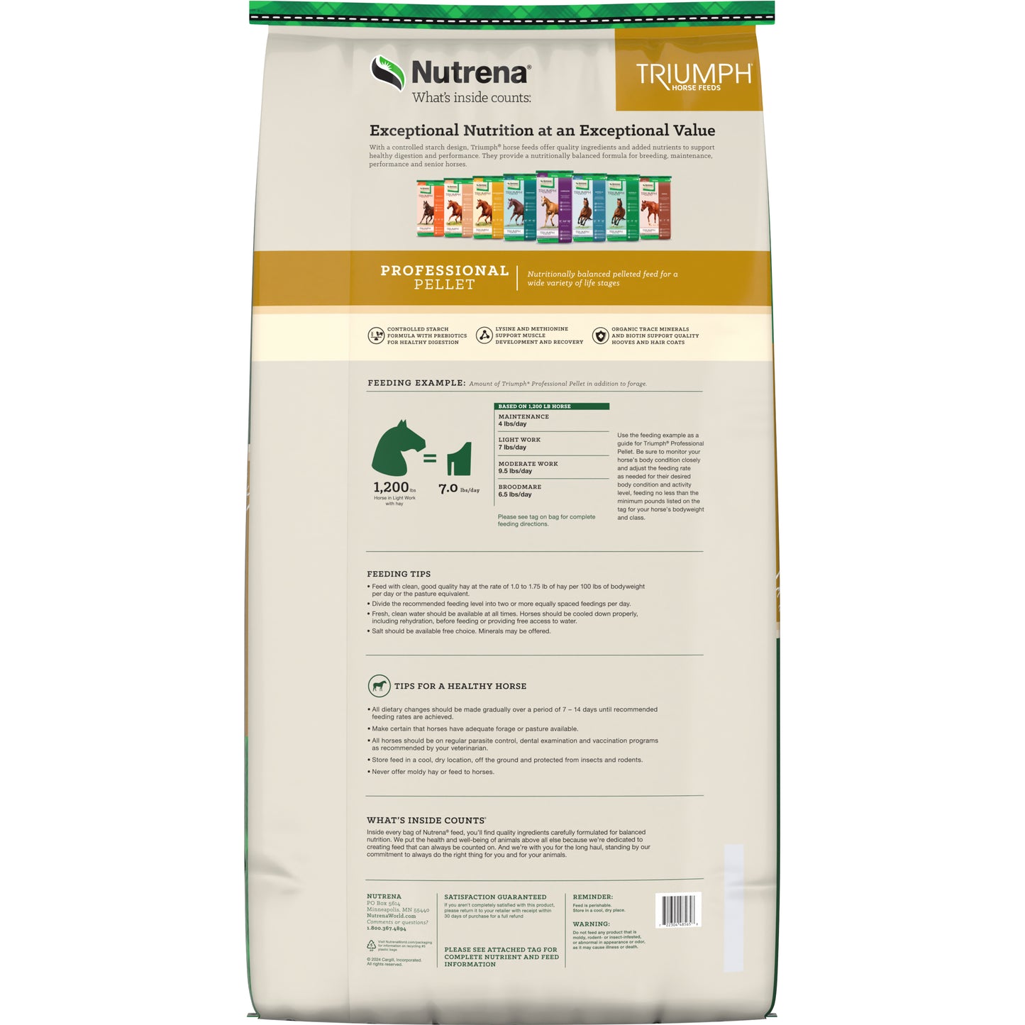 Nutrena Triumph Professional 14% Pellet