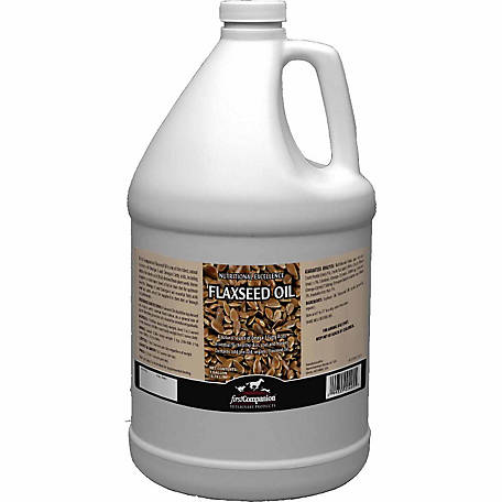 Flaxseed Oil is one of the richest, natural sources of Omega-3 and Omega-6 fatty acids, including alpha-linolenic acid (ALA) derived from plant seeds. Horses require a minimum level of fat in their diet for optimum health.