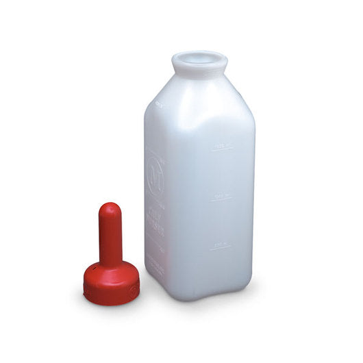 Help nourish your new farmyard friends with the Manna Pro Livestock Milk Replacer Bottle & Nipples. The nipples are made of polyethylene for durability and the bottle itself is made of sturdy plastic for longevity and hassle-free cleaning.