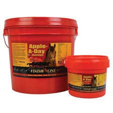 Finish Line® Electrolytes and Trace Minerals help promote healthy hydration in your horse by replacing electrolytes lost during daily activity. This electrolyte/mineral replacement replenishes electrolytes. Apple-A-Day™ was the original apple flavored, no sugar electrolyte! It is a cost-effective product that contains no fillers, no sugars and no artificial colors!