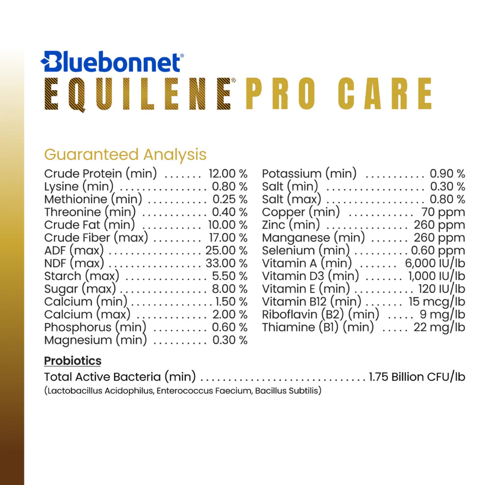 Bluebonnet Equilene Pro Care 50Lb