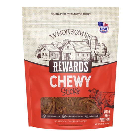 WHOLESOMES BEEF STICKS 25OZ