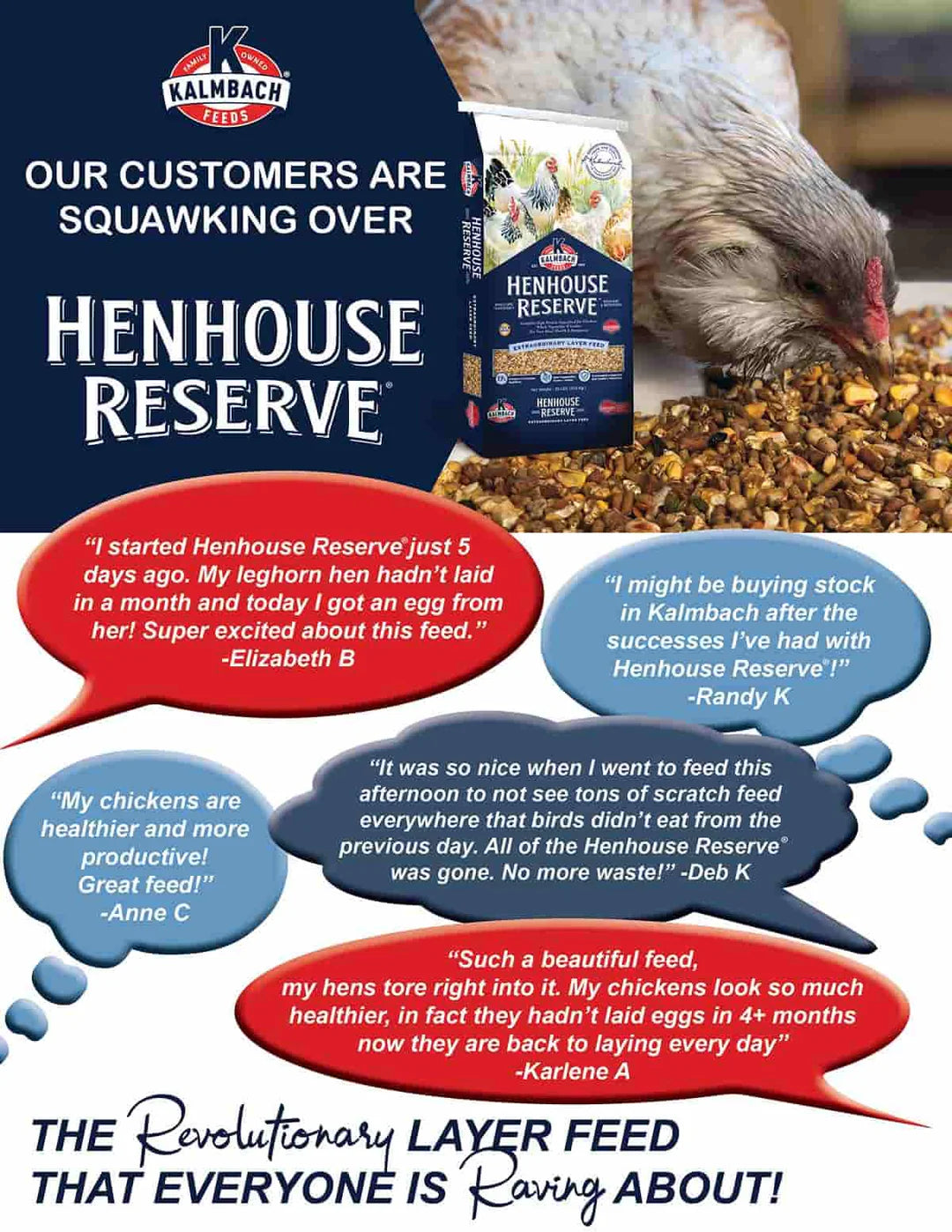 Henhouse Reserve Feed for Chickens 30Lb