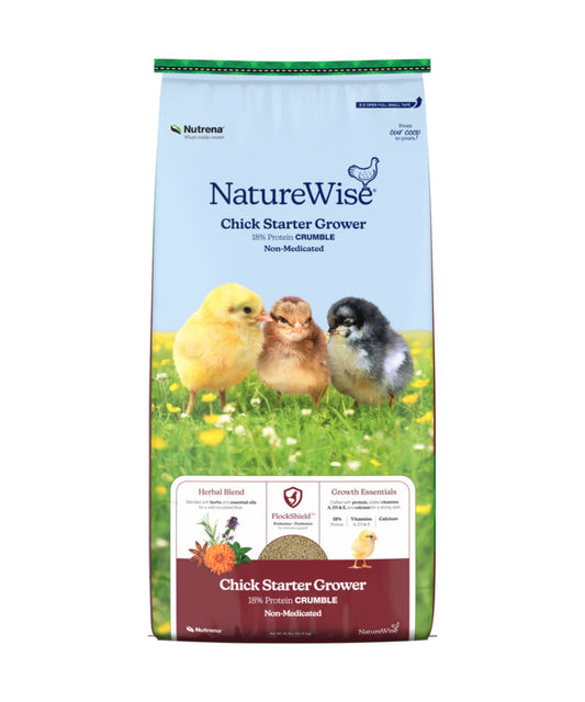 Nutrena NatureWise Chick Starter 50lb – 18% Protein