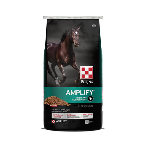 Purina Amplify | High-Fat Horse Supplement 50LB