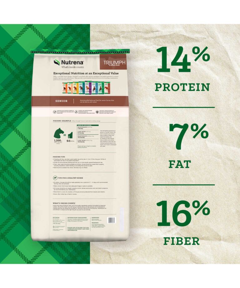 Nutrena Triumph Senior Horse Feed 50Lb