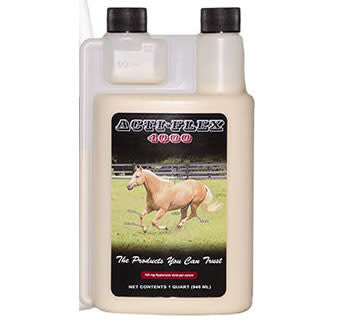 Acti-Flex by Cox labs has an advanced, fast-acting, liquid formula of Glucosamine, Chondroitin, MSM, and Superoxide Dismutase. In Acti-Flex key ingredients work together to improve performance by increasing the horse's supply of naturally occurring joint-lubricating synovial fluid, which repairs and strengthens stressed body parts.